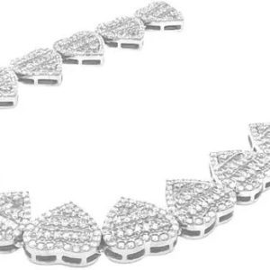 Heart Link Diamond Necklace